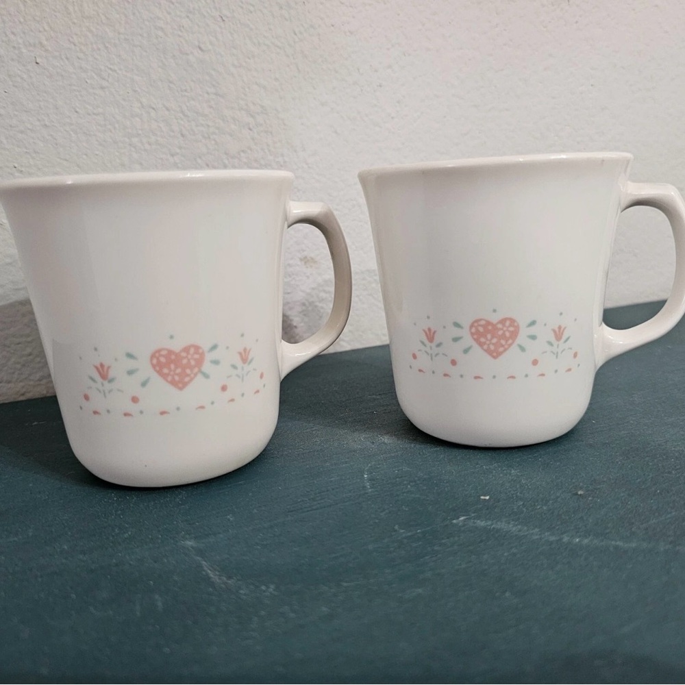 Vintage - Cottagecore Heart Print‎ Mug Set